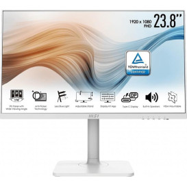 Monitor MSI MODERN MD241PW - 23,8"/1920x1080 (Full HD)/75Hz/IPS/FreeSync/5 ms/pivot/USB-C/Biały