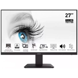 Monitor MSI PRO MP273 (HDMI+DP) - 27"/1920x1080 (Full HD)/75Hz/IPS/5 ms/Czarny