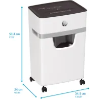 Niszczarka HP OneShred 10MC 581829 - 10 kartek, P-5, 20l, Jasnoszara