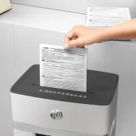 Niszczarka HP OneShred 10MC 581829 - 10 kartek, P-5, 20l, Jasnoszara