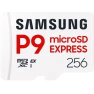 Karta micorSD Samsung P9 Express 256GB MB-MK256T/WW - PCIe Gen3.0x1, NVMe 1.3, SD 7.1, UHS-I, U3, V30, A1, Biała