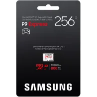Karta micorSD Samsung P9 Express 256GB MB-MK256T/WW - PCIe Gen3.0x1, NVMe 1.3, SD 7.1, UHS-I, U3, V30, A1, Biała