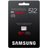 Karta micorSD Samsung P9 Express 512GB MB-MK512T/WW - PCIe Gen3.0x1, NVMe 1.3, SD 7.1, UHS-I, U3, V30, A1, Biała