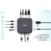 Stacja dokująca i-tec USB-C HDMI Dual DP Docking Station C31TRIPLE4KDOCKPDPRO - Power Delivery 100 W