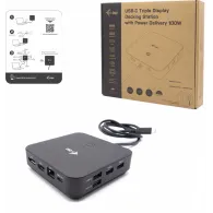 Stacja dokująca i-tec USB-C HDMI Dual DP Docking Station C31TRIPLE4KDOCKPDPRO - Power Delivery 100 W