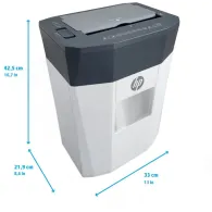 Niszczarka HP OneShred Auto 80CC HPN281780CCOF-05 - 80 kartek, P-4, 15l, Jasnoszara