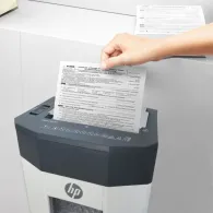 Niszczarka HP OneShred Auto 80CC HPN281780CCOF-05 - 80 kartek, P-4, 15l, Jasnoszara