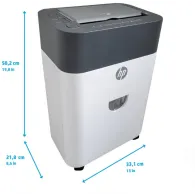 Niszczarka HP OneShred Auto 100CC HPN2818100CCOF-05 - 100 kartek, P-4, 17l, Jasnoszara