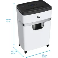 Niszczarka HP OneShred 18CC 581830 - 18 kartek, P-4, 25 l, Biała