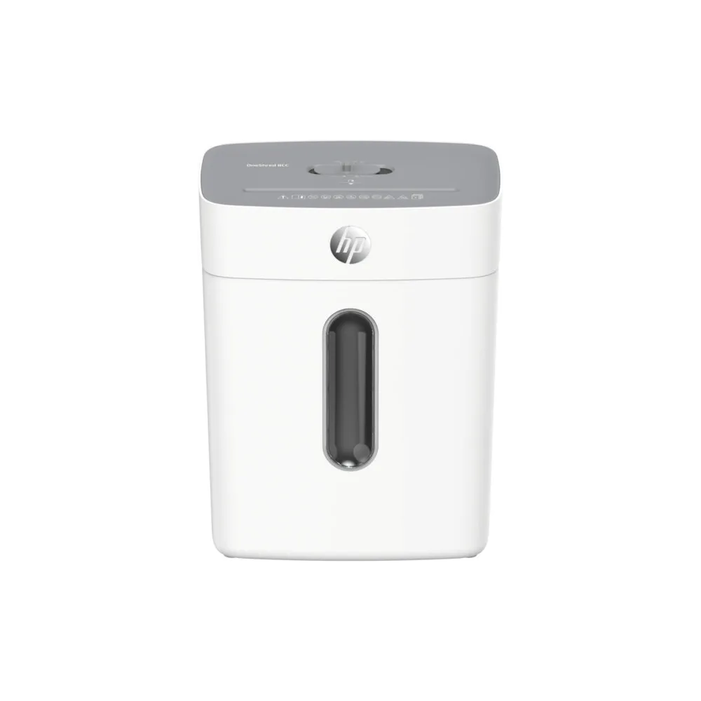 Niszczarka HP OneShred 12CC HPN280108CCON-14 - 8 kartek, P-4, 15 l, Czarna|Srebrna