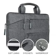 Torba na laptopa Satechi 13" Water-Resistant Laptop Carrying Case with Pockets ST-LTB13, Nylon, Szara | Sklep ITnes.pl, IT for BUSINESS