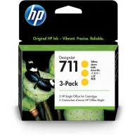 Tusz HP 711 3-pack Yellow CZ136A - Oryginał