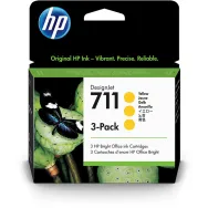 Tusz HP 711 3-pack Yellow CZ136A - Oryginał