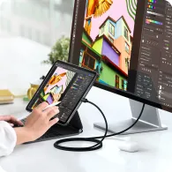 Kabel Satechi Thunderbolt 5 Pro ST-YTB5100K, Thunderbolt 5 120Gb, s, 1 m, Czarny | Sklep ITnes.pl, IT for BUSINESS