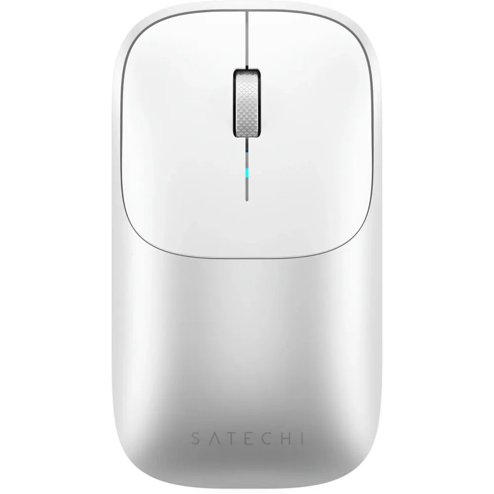 Mysz bezprzewodowa Satechi Slim EX Wireless Mouse ST-MEXS - Bluetooth, 2.4GHz USB-C, Srebrna
