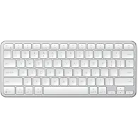Klawiatura bezprzewodowa Satechi Slim EX1 Wireless Keyboard ST-KEX1S-EN - Bluetooth do trzech urządzeń, USB-C, Srebrna
