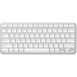 Klawiatura bezprzewodowa Satechi Slim EX1 Wireless Keyboard ST-KEX1S-EN - Bluetooth do trzech urządzeń, USB-C, Srebrna