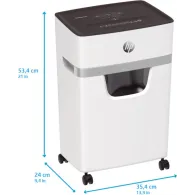 Niszczarka HP OneShred 15CC HPN280315CCON-14 - 15 kartek, P-4, 20 l, Biała