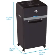 Niszczarka HP Pro Shredder 24CC 581838 - 24 kartki, P-4, 30 l, Czarna