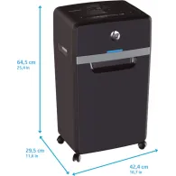 Niszczarka HP Pro Shredder 16MC 581839 - 16 kartek, P-5, 30 l, Czarna