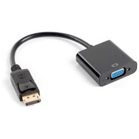 Adapter Lanberg DisplayPort (M) / D-Sub (VGA) AD-0002-BK - 20 cm, Czarny