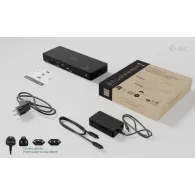 Stacja dokująca i-tec Thunderbolt4 Triple Display Docking Station TB4TRIPLEDOCKPD - Power Delivery 96W, Czarna
