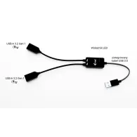 Kabel hub USB i-tec USB-A Cable HUB 2 port U3CBLHUB2A, Czarny | Sklep ITnes.pl, IT for BUSINESS