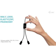 Kabel hub USB i-tec USB-A Cable HUB 2 port U3CBLHUB2A, Czarny | Sklep ITnes.pl, IT for BUSINESS
