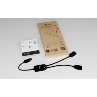 Kabel hub USB i-tec USB-A Cable HUB 2 port U3CBLHUB2A, Czarny | Sklep ITnes.pl, IT for BUSINESS