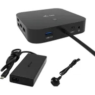 Stacja dokująca i-tec USB-C HDMI DP Docking Station C31DUALHDMIDPD100 - PD 100 W, Zasilacz 100 W, Czarna
