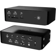 Stacja dokująca i-tec Thunderbolt5 Quattro Display Docking Station TB5QUATTRODOCKPD - 5x USB, 2.5 GLAN, PD 140W, Czarna