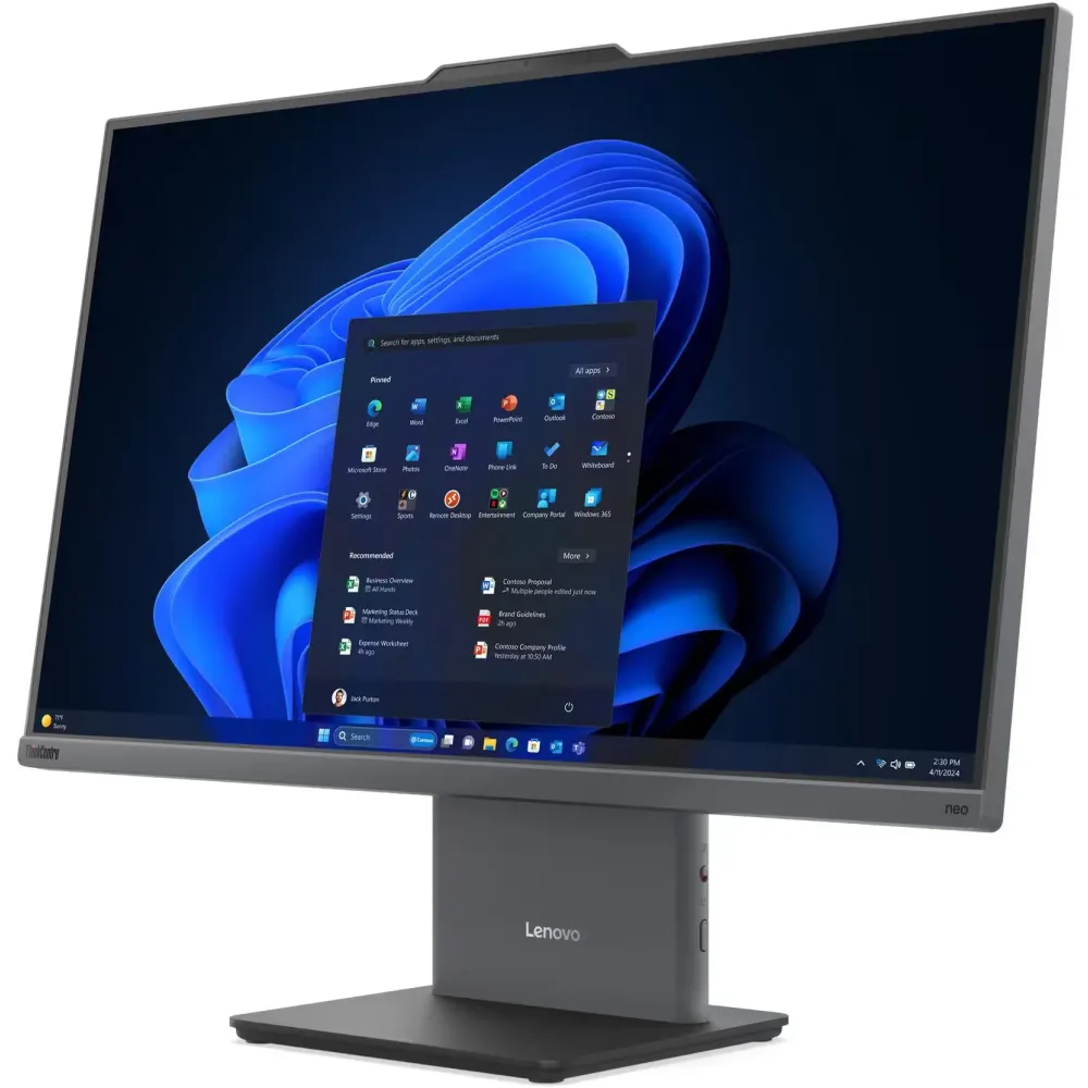 Komputer All-in-One Lenovo ThinkCentre neo 55a 24 Gen 6 13F8000UPB - Ryzen AI 5 330/23,8" FHD IPS/RAM 16GB/1TB/Szary/WiFi/Win 11 Pro/1OS - zdjęcie