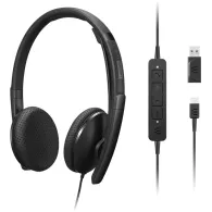 Zestaw słuchawkowy Lenovo Wired VoIP Headset (UC) 4XD1M39028 - Czarny