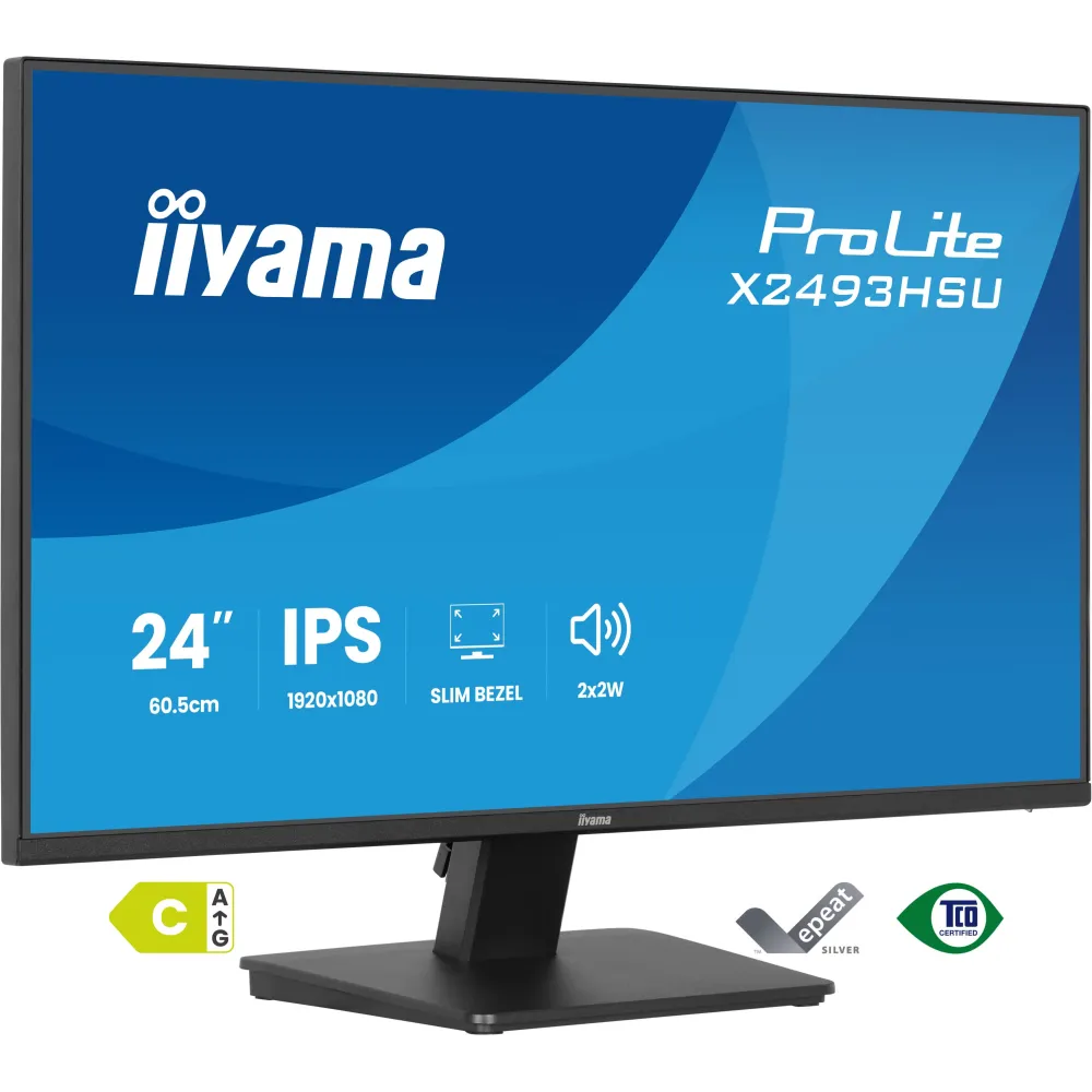 Zdjęcie produktu Monitor iiyama ProLite X2493HSU-B1 - 23,8"/1920x1080 (Full HD)/120Hz/IPS/Czarny