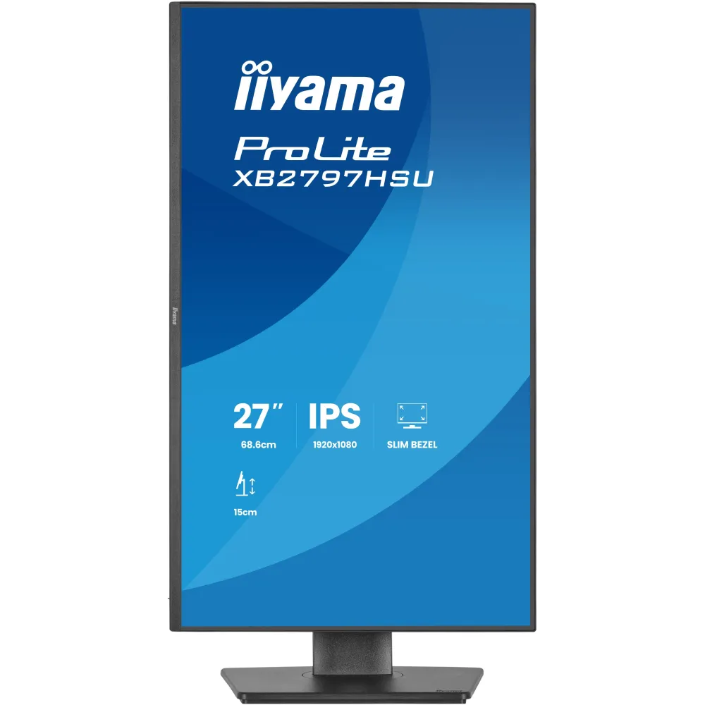 Monitor iiyama ProLite XB2797HSU-B1 - 27"/1920x1080 (Full HD)/120Hz/IPS/4 ms/pivot/Czarny - zdjęcie
