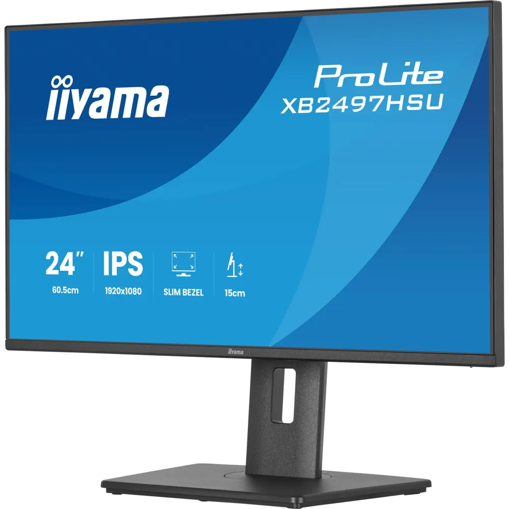 Monitor iiyama ProLite XB2497HSU-B1 - 23,8"/1920x1080 (Full HD)/120Hz/IPS/4 ms/pivot/Czarny - zdjęcie