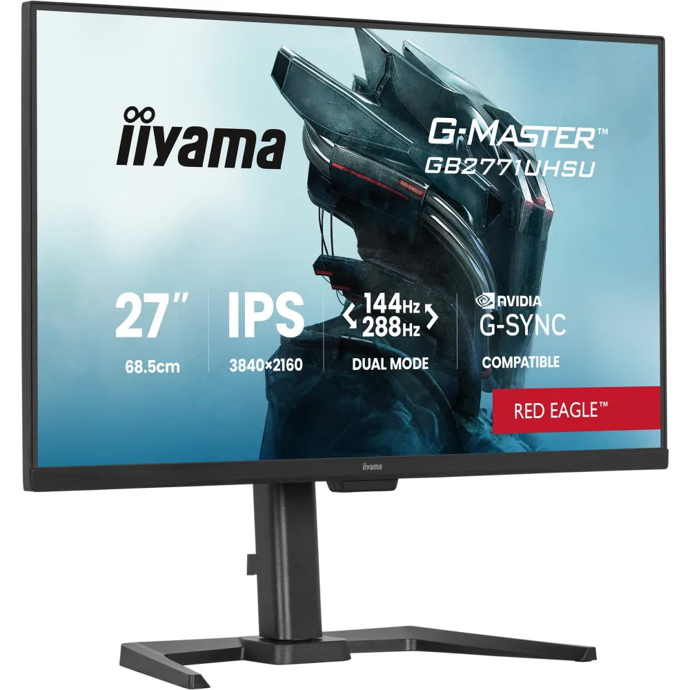 Zdjęcie produktu Monitor iiyama G-MASTER GB2771UHSU-B1 - 27"/3840x2160 (4K)/288Hz/IPS/HDR/pivot/Czarny