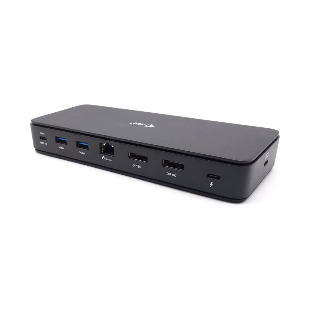 Stacja dokująca i-tec Thunderbolt4 2x Display Docking Station Gen3 TB4DUALDPDOCKPDPRO - Czarna