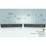Stacja dokująca i-tec USB-C Intelligent Triple Display Docking Station C31INTGTRI4KDOCPD - PD 100W