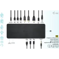 Stacja dokująca i-tec USB-C Triple Display Docking Station Gen 2 Pro C31TRIPLEDOCKPDPRO2 - PD 100W
