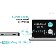 Stacja dokująca i-tec USB-C Metal Nano 3x Display Dock C31NANOTRIPLED140 - PD 140W, i-tec Universal Charger 140 W