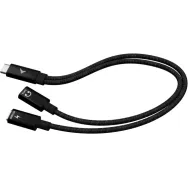 Adapter i-tec USB-C Cable Splitter Audio/Data + Power Delivery 100W C31DUALSPLITTERCBLPD, USB-C 2.0, Czarny | Sklep ITnes.pl, IT for BUSINESS