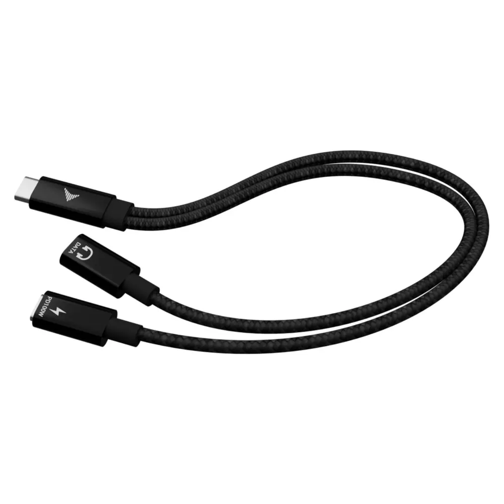 Adapter i-tec USB-C Cable Splitter Audio/Data + Power Delivery 100W C31DUALSPLITTERCBLPD, USB-C 2.0, Czarny | Sklep ITnes.pl, IT for BUSINESS