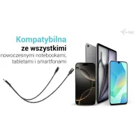 Adapter i-tec USB-C Cable Splitter Audio/Data + Power Delivery 100W C31DUALSPLITTERCBLPD, USB-C 2.0, Czarny | Sklep ITnes.pl, IT for BUSINESS