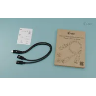 Adapter i-tec USB-C Cable Splitter Audio/Data + Power Delivery 100W C31DUALSPLITTERCBLPD, USB-C 2.0, Czarny | Sklep ITnes.pl, IT for BUSINESS