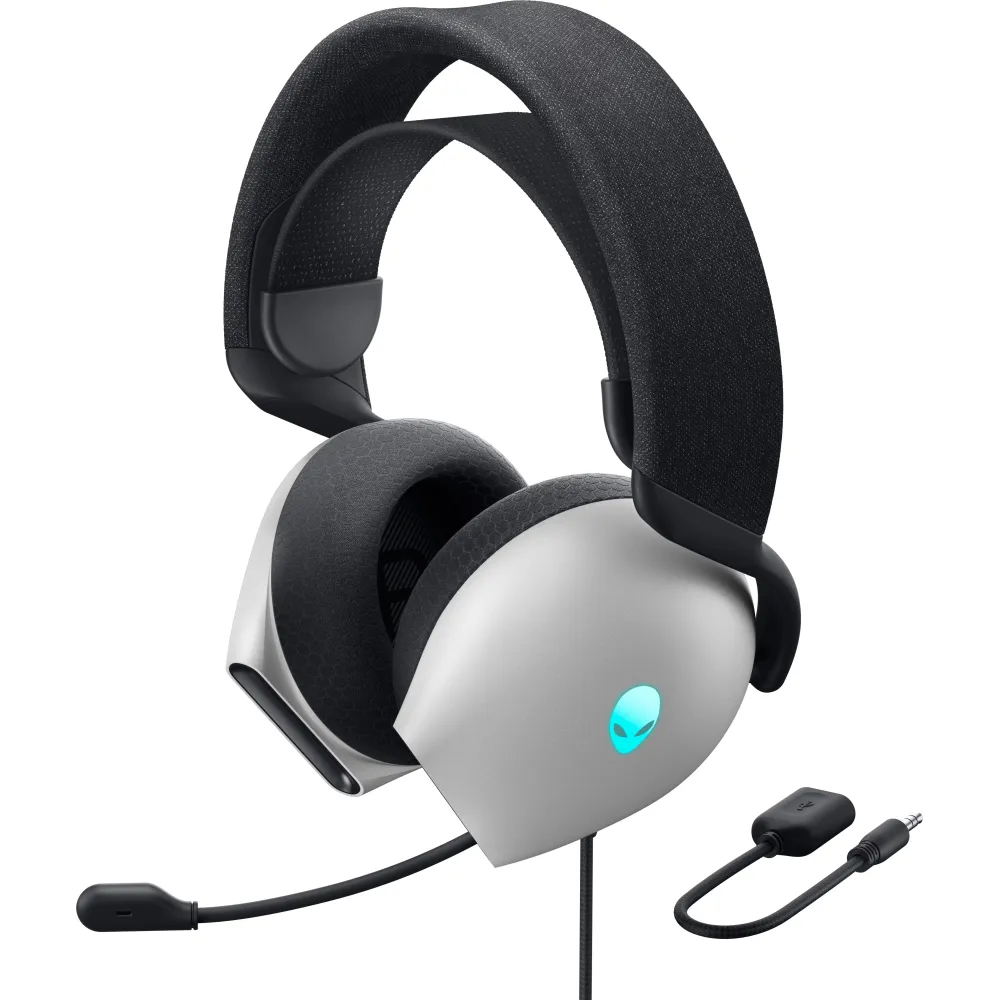 Zestaw słuchawkowy Dell Alienware Wired Gaming Headset AW520H 545-BBFJ - Czarno-białe