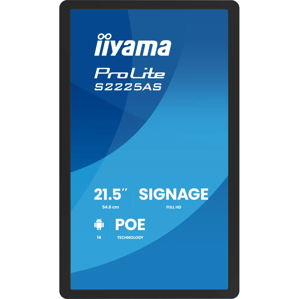 Monitor iiyama ProLite S2225AS-B1P - 21,5"/1920x1080 (Full HD)/IPS/14 ms/USB-C/Czarny