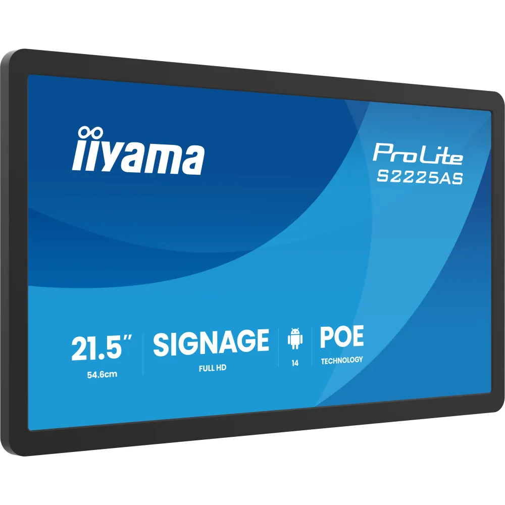 Zdjęcie produktu Monitor iiyama ProLite S2225AS-B1P - 21,5"/1920x1080 (Full HD)/IPS/14 ms/USB-C/Czarny