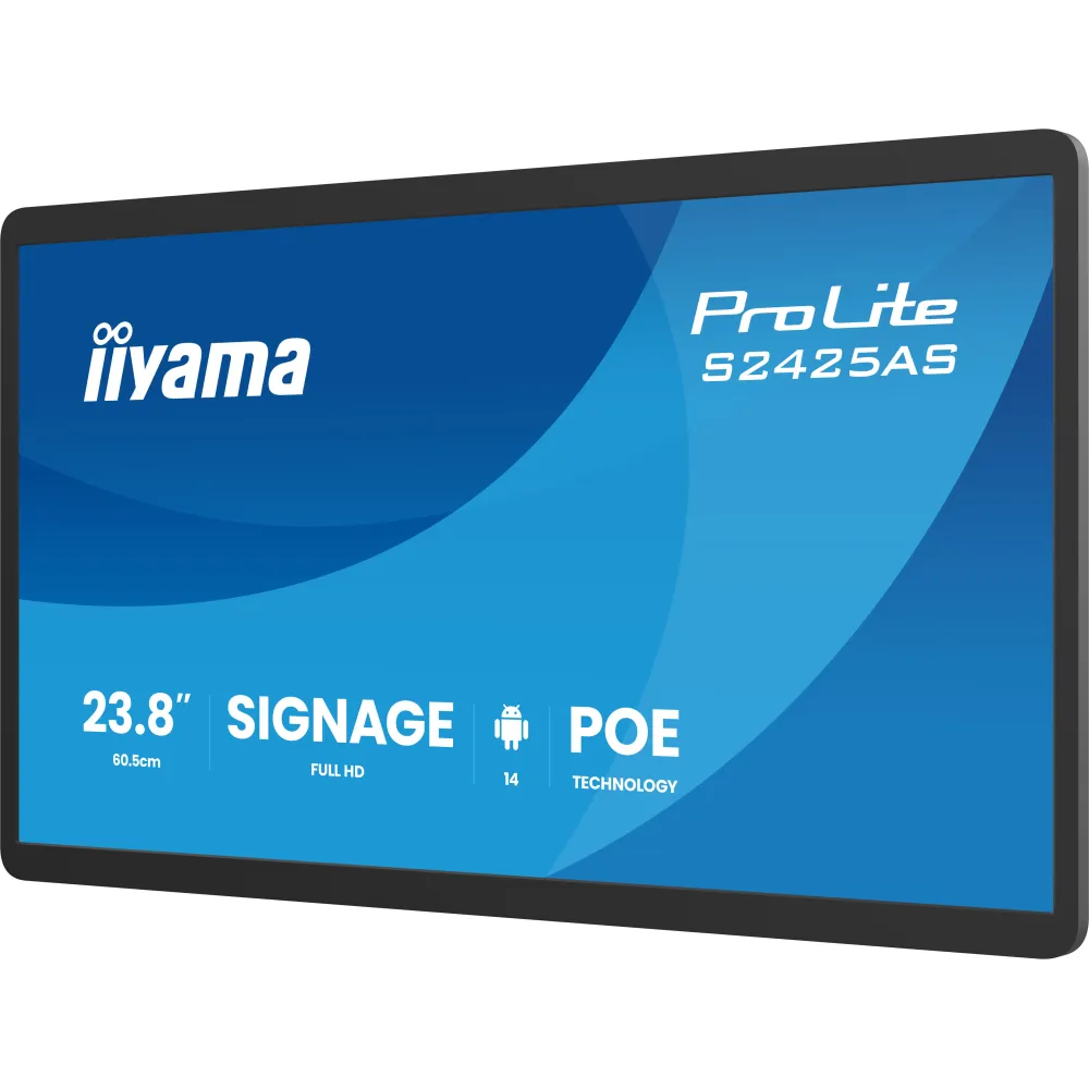 Monitor iiyama ProLite S2425AS-B1P - 23,8"/1920x1080 (Full HD)/IPS/14 ms/USB-C/Czarny
