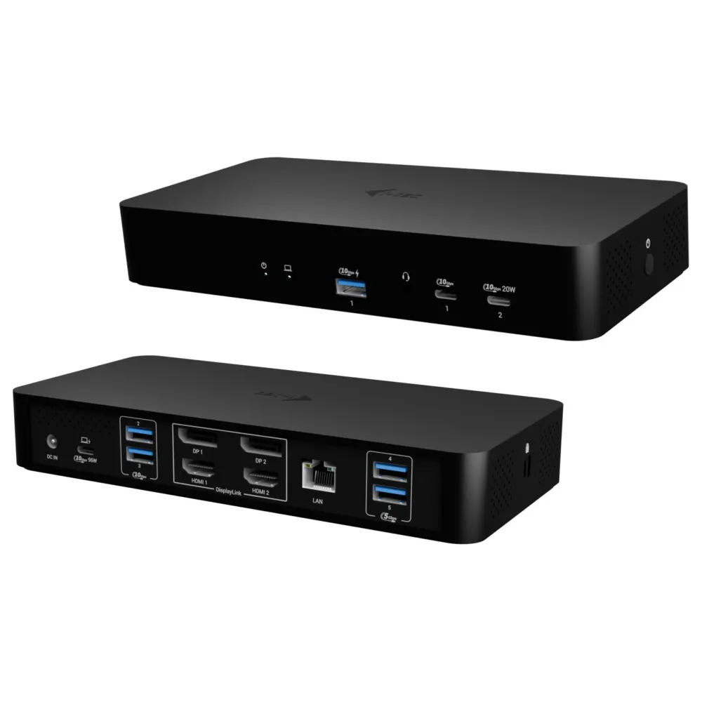 Stacja dokująca i-tec Universal Intelligent Dual Display Docking Station CAINTGDUAL4KDOCPD - PD 100W